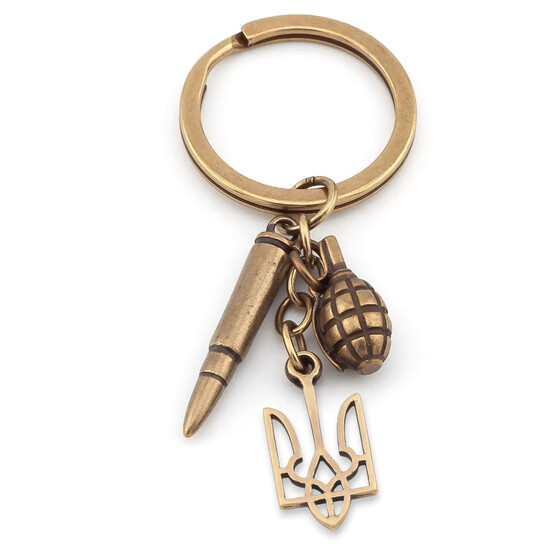 Брелок Набор обороны 50 мм кольцо 25 мм 1 шт. Бронза