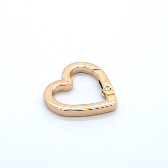 Карабин Сердце 30х29х4 мм 1 шт. Золотистый