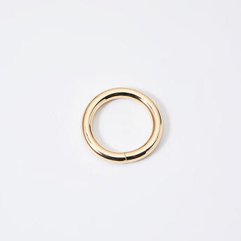 Кольцо металлическое не сварное 22х3 мм Ø 15 мм 1 шт. Золотистый