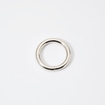 Кольцо металлическое не сварное 22х3 мм Ø 15 мм 1 шт. Платина