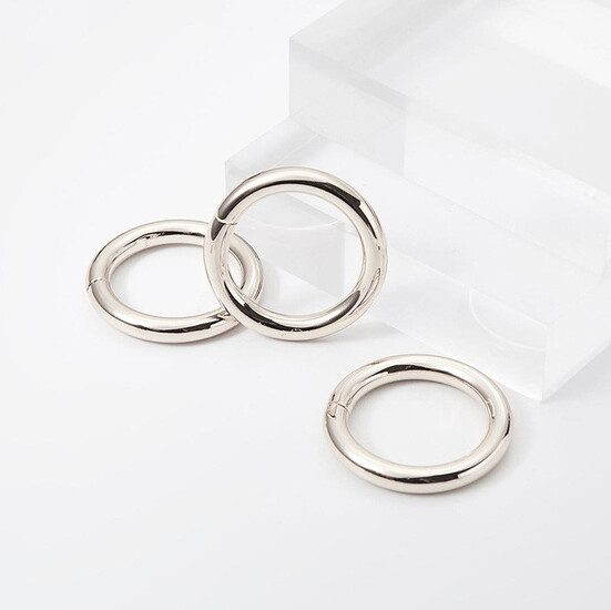 Кольцо металлическое не сварное 28х4 мм Ø 19 мм 1 шт. Платина