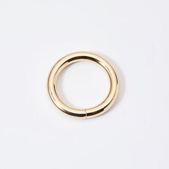 Кольцо металлическое не сварное 35х4,8 мм Ø 25 мм 1 шт. Золотистый