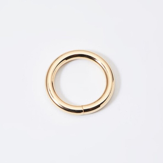 Кольцо металлическое не сварное 35х4,8 мм Ø 25 мм 1 шт. Золотистый