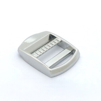 Пряжка-регулятор 3-х щелевая 37х31,5х5,3 мм Ø 24 мм 1 шт. Платина