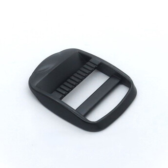 Пряжка-регулятор 3-х щелевая 37х31,5х5,3 мм Ø 24 мм 1 шт. Черный