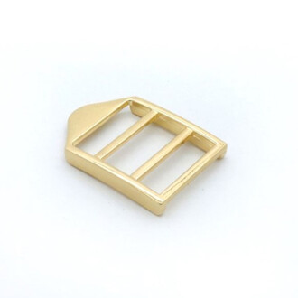 Пряжка-регулятор 3-х щелевая 37х29,5х4,5 мм Ø 25 мм 1 шт. Золотистый
