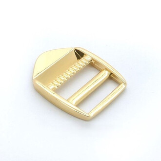 Пряжка-регулятор 3-х щелевая 29х24х4,8 мм Ø 20/18 мм 1 шт. Золотистый