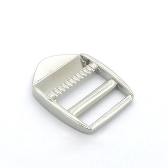 Пряжка-регулятор 3-х щелевая 38,5х31х5 мм Ø 24/23 мм 1 шт. Платина