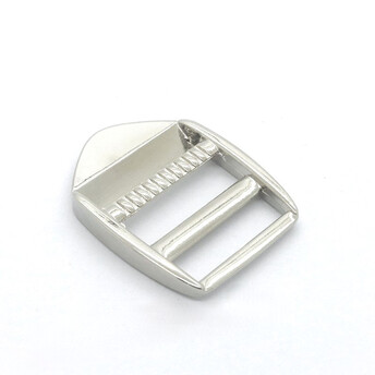 Пряжка-регулятор 3-х щелевая 38,5х31х5 мм Ø 24/23 мм 1 шт. Платина