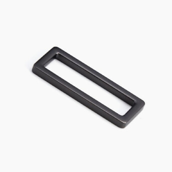 Рамка литая прямоугольная 39х19х3 мм Ø 31 мм 1 шт. Черный