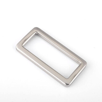 Рамка литая прямоугольная 32х19х3 мм Ø 25 мм 1 шт. Платина