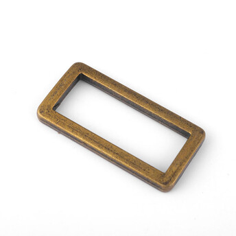 Рамка литая прямоугольная 39х19х3 мм Ø 31 мм 1 шт. Бронзовый