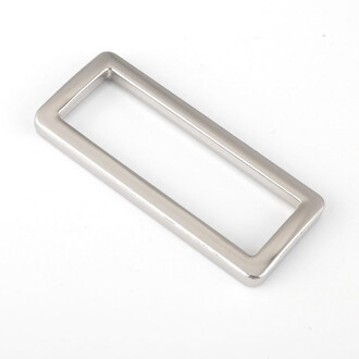 Рамка литая прямоугольная 46х19х3 мм Ø 38 мм 1 шт. Платина