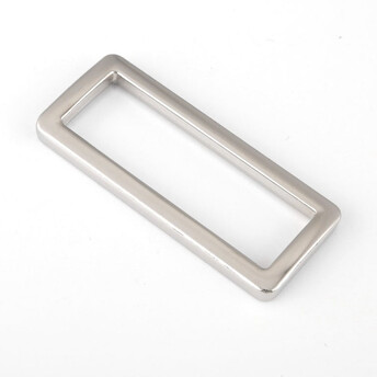 Рамка литая прямоугольная 46х19х3 мм Ø 38 мм 1 шт. Платина