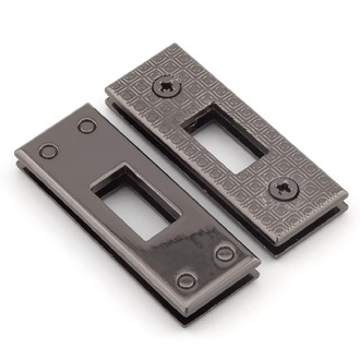 Комплектующая замка для сумки Эрмес 42,6х15,8х5,8 мм 1 шт. Черный Никель