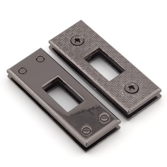 Комплектующая замка для сумки Эрмес 42,6х15,8х5,8 мм 1 шт. Черный Никель