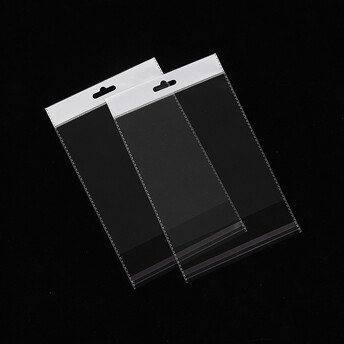 Пакет OPP на липкой ленте 10х15 см Ø 10х10 см +-200 шт. Прозрачный