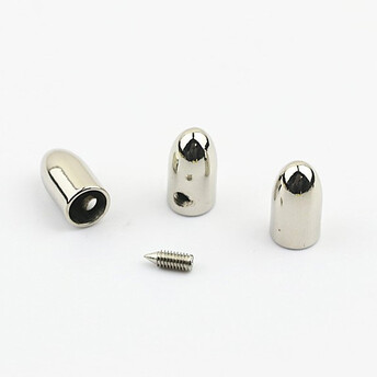 Наконечник для молнии с винтом 8х15 мм 5 шт. Платина