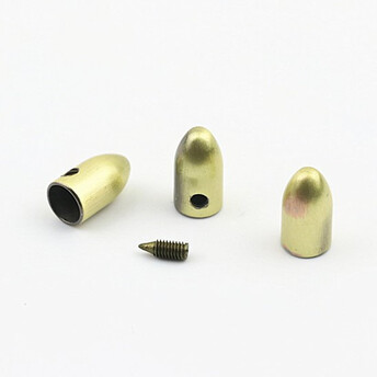 Наконечник для молнии с винтом 8х15 мм 5 шт. Античное золото