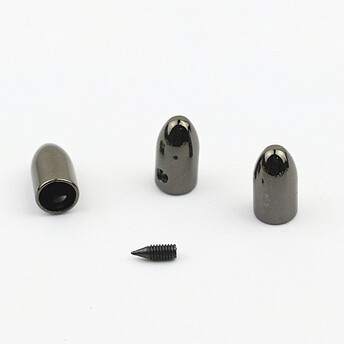 Наконечник для молнии с винтом 8х15 мм 5 шт. Черный никель
