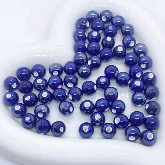 Бусины Шар керамические 10 мм 5 шт. Электрик