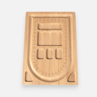 Доска-планшет для создания украшений бамбук 20х14х1 см 1 шт. Натуральный