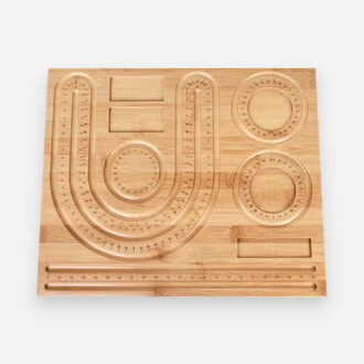 Доска-планшет для создания украшений бамбук 35х28,5х1 см 1 шт. Натуральный