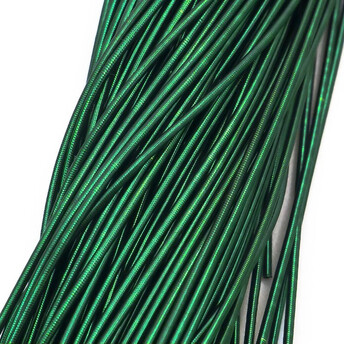 Канитель гладкая глянцевая 1 мм 5 г Зеленый темный