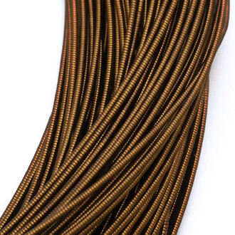Канитель жесткая 1 мм 1 м Коричневый темный