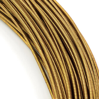 Канитель жесткая 1 мм 1 м Античное золото