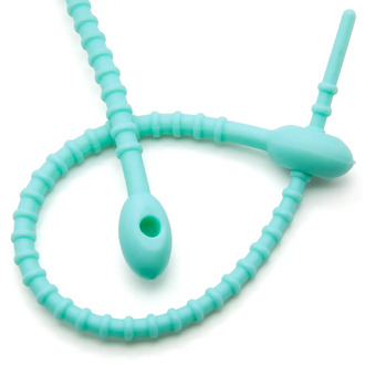 Стяжка силиконовая Головастик 20 см Бирюзовый