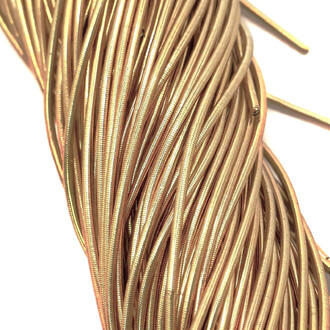 Канитель гладкая глянцевая 1 мм 5 г Латунь золотая