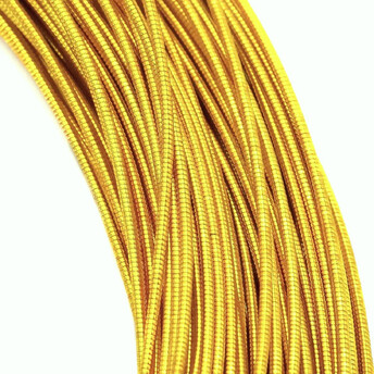 Канитель жесткая 1 мм 1 м Золото яркое