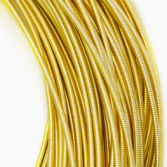 Канитель жесткая 1 мм 1 м Золото светлое