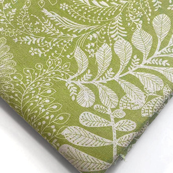 Ткань 55% лен 45% хлопок 180 г/м² 1,5 м 1 м принт Poinsettia