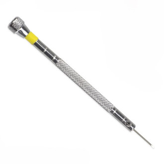 Отвертка часовая прямошлицевая 0,8 мм 1 шт. Платина/желтый