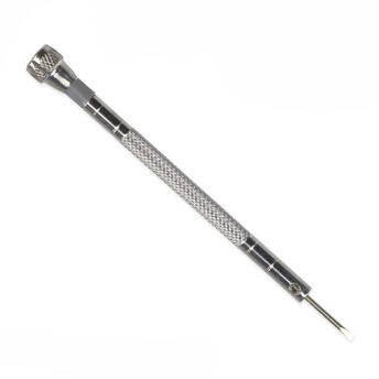 Отвертка часовая прямошлицевая 1,4 мм 1 шт. Платина/серый