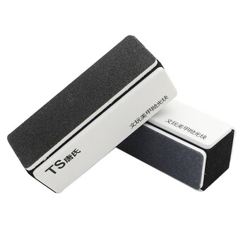 Баф полировальный 3000/400/240 брусок 4-х сторонний 9х3х3 см 1 шт. Черный/белый