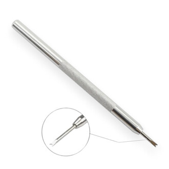 Шпилькосъемник алюминиевый для часового ремешка 110х6 мм 2 мм 1 шт. Платина