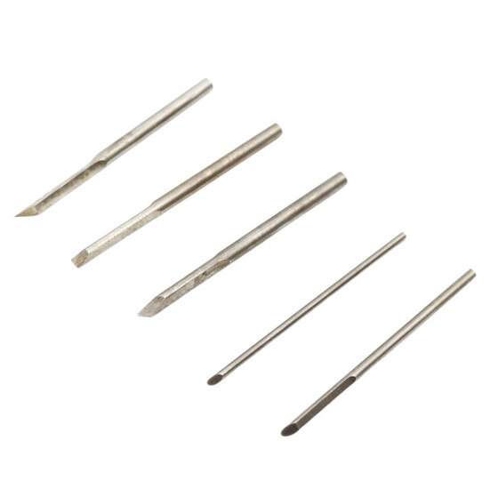 Набор лезвий для ручного мини ножа 1,5-3 мм 5 шт. в коробке 1 набор