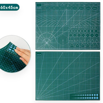 Коврик для резки А2 самовосстанавливающийся Cutting Mat 60х45 см 1 шт. Зеленый