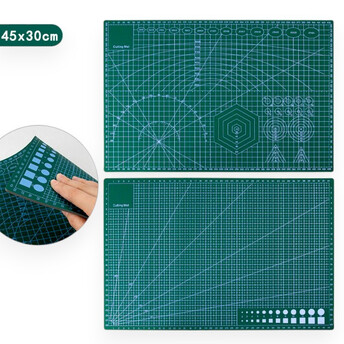 Коврик для резки А3 самовосстанавливающийся Cutting Mat 45х30 см 1 шт. Зеленый