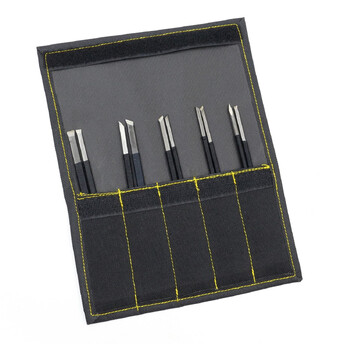 Набор стамесок резцов по камню в чехле 10 шт. 1 набор Черный