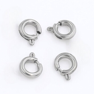 Карабин без крепежа из нержавеющей стали 5х1,2 мм 1 шт. Платина