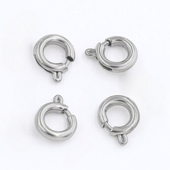 Карабин без крепежа из нержавеющей стали 5х1,2 мм 1 шт. Платина