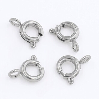 Карабин из нержавеющей стали 5х1,2 мм 1 шт. Платина