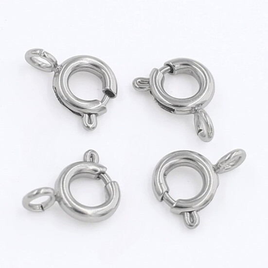 Карабин из нержавеющей стали 5х1,2 мм 1 шт. Платина