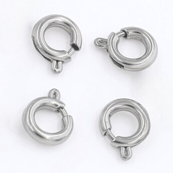 Карабин без крепежа из нержавеющей стали 6х1,6 мм 1 шт. Платина