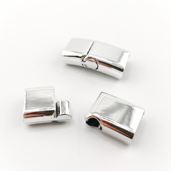 Замок магнитный 28х14х8 мм для шнура Ø 11х5 мм 1 шт. Платина