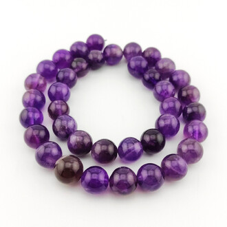 Аметист намистини з каменю 8 мм +-37 см 1 шт.